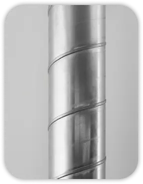 Изображение Круглый воздуховод вентиляции Круглый воздуховод вентиляции